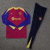 Barcelona Tracksuits Long Sleeve Soccer Training Uniforms Red