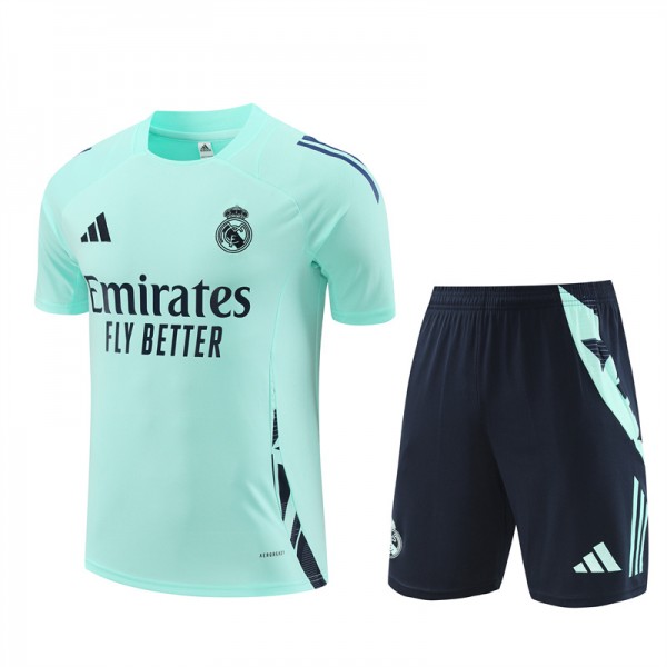 FC Real Madrid Adult Short Sleeve Training Suit Green