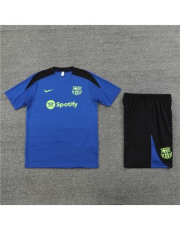 Barcelona Adult Short Sleeve Training Suit for Barcelona Fan Blue