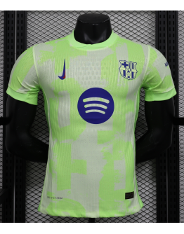 Barcelona 2024/25 Away Replica Custom Jersey Soccer Jerseys- Green