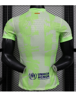 Barcelona 2024/25 Away Replica Custom Jersey Soccer Jerseys- Green