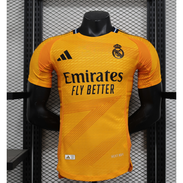 Real Madrid 2024/25 Away Replica Custom Jersey Champions League Jerseys- Yellow