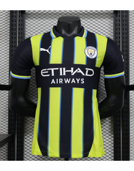 Manchester City 2024/25 Away Replica Custom Jersey Football Jerseys Collections- Stripe