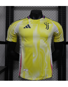 Juventus 2024/25 Away Replica Custom Jersey Football Jersey- Yellow