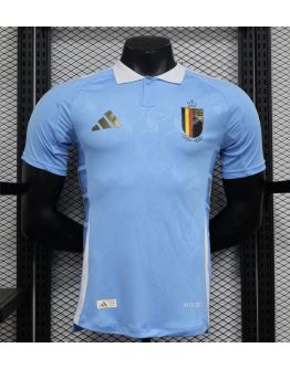 Belgium 2024/25 Away Replica Custom Jersey  for Soccer Fan- Blue
