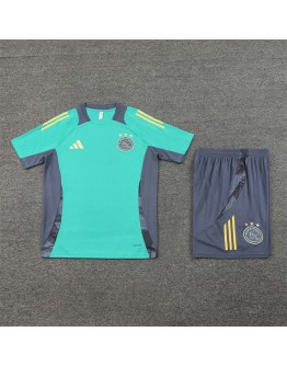 Ajax Adult Short Sleeve Training Suit Light Green for Soccer Fan