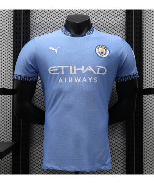 Manchester City 2024/25 Home Replica Custom Jersey - Blue