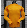 Real Madrid 2024/25 Away Long Sleeve Replica Custom Jersey Champions League Jerseys- Yellow