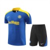 Inter Milan Adult Short Sleeve Training Suit Blue for Soccer Fans