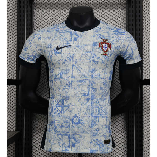 Portugal 2024/25 Away Replica Custom Jersey Ronaldo Jersey- White