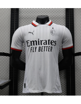 AC Milan 2024/25 Away Replica Custom Jersey for AC Milan fans- White