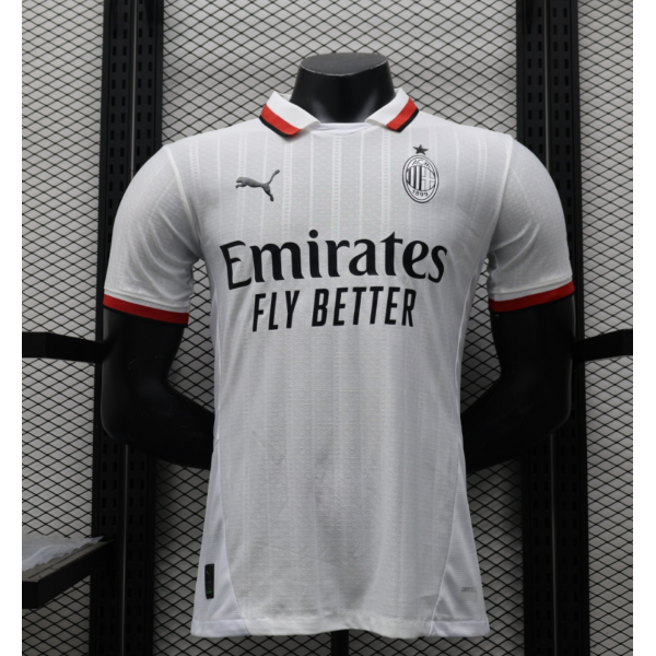 AC Milan 2024/25 Away Replica Custom Jersey for AC Milan fans- White