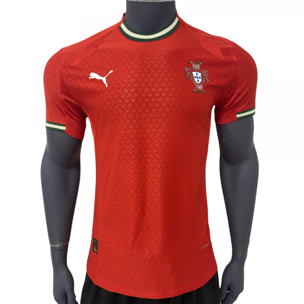Portugal 2025/26 Home Replica Custom Jersey Ronaldo Jerseys- Red
