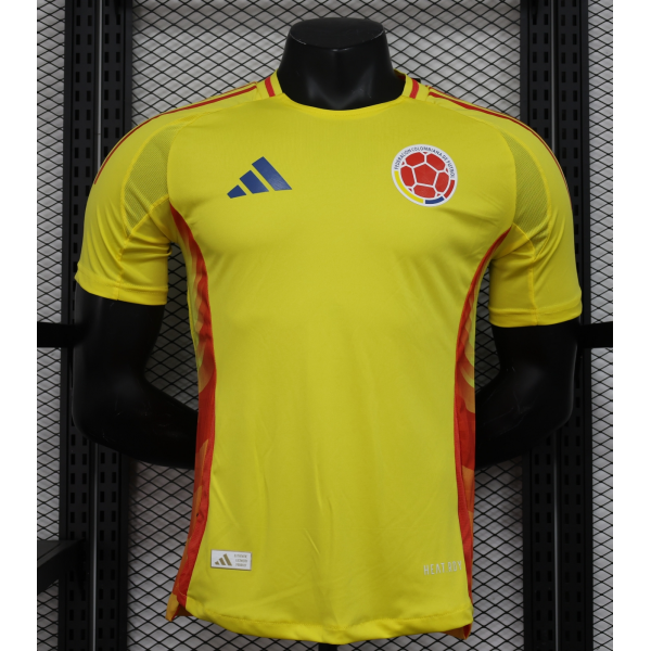 Colombia 2024/25 Home Replica Custom Jersey  for Soccer Fan- Yellow