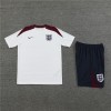 England Adult Short Sleeve Training Suit White for Soccer Fans