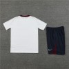 England Adult Short Sleeve Training Suit White for Soccer Fans