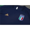 Italy Adult Short Sleeve Training Suit Blue for Football Fan
