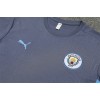 Manchester City  Adult Short Sleeve Training Suit Light Football Shirt Grey