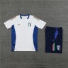 Italy Adult Short Sleeve Training Suit White  for Football Fans