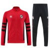 CA River Plate 2025/26 Full Zip Jacket Long Sleeve Soccer Training Coat Red-Black