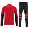 CA River Plate 2025/26 Full Zip Jacket Long Sleeve Soccer Training Coat Red-Black