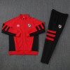 CA River Plate 2025/26 Full Zip Jacket Long Sleeve Soccer Training Coat Red-Black