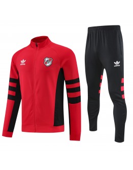 CA River Plate 2025/26 Full Zip Jacket Long Sleeve Soccer Training Coat Red-Black