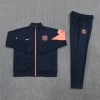 FC Barcelona 2025/26 Full Zip Jacket Long Sleeve Soccer Training Coat Dark Blue