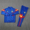 Spain 2025/26 Full Zip Jacket Long Sleeve Soccer Training Coat Blue