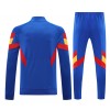 Spain 2025/26 Full Zip Jacket Long Sleeve Soccer Training Coat Blue