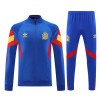 Spain 2025/26 Full Zip Jacket Long Sleeve Soccer Training Coat Blue