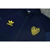 Boca Juniors CABJ 2025/26 Full Zip Jacket Long Sleeve Soccer Training Coat Dark Blue