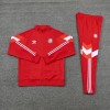 FC Bayern Munchen 2025/26 Full Zip Jacket Long Sleeve Soccer Training Coat Red