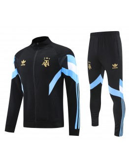 Argentine Football Association AFA 2025/26 Full Zip Jacket Long Sleeve Soccer Training Coat Black