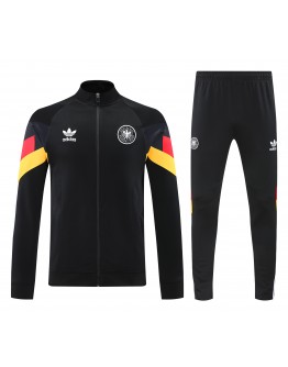 Germany DFB 2025/26 Full Zip Jacket Long Sleeve Soccer Training Coat Black