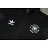 Germany DFB 2025/26 Full Zip Jacket Long Sleeve Soccer Training Coat Black