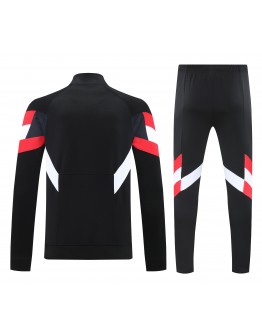 Manchester United 2025/26 Full Zip Jacket Long Sleeve Soccer Training Coat Black