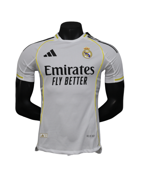 Real Madrid 2025/26 Home Replica Custom Jersey - White