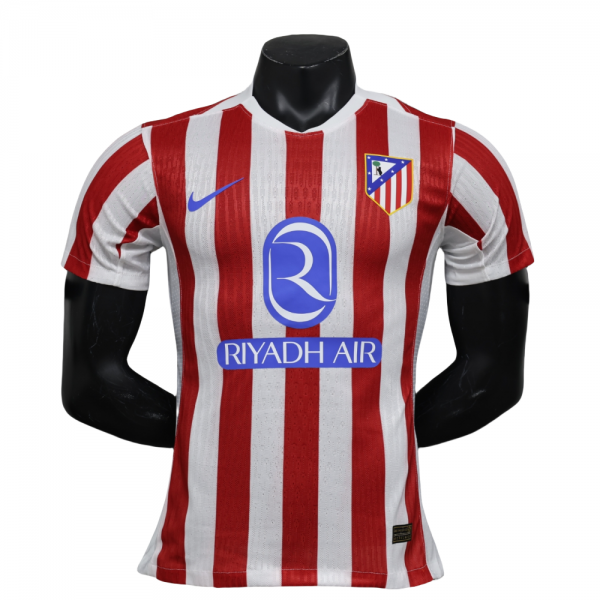 Atletico Madrid 2025/26 Home Replica Custom Jersey - Red