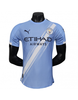 Manchester City 2025/26 Home Replica Custom Jersey - Blue