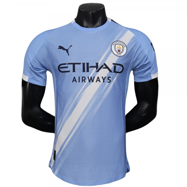 Manchester City 2025/26 Home Replica Custom Jersey - Blue