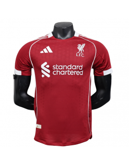 Liverpool FC 2025/26 Home Replica Custom Soccer Jerseys for Liverpool Fans- Red