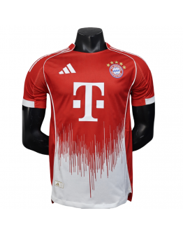 Bayern Munich FC 2025/26 Home Replica Custom Jerseys for Bayern FC Fans- Red