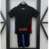 Barcelona FC 2024/25 Away Kids Apparel Replica Custom Jerseys Youth uniforms - Black