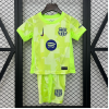 Barcelona FC 2024/25 Away Kids Apparel Replica Custom Jerseys Youth uniforms - Green