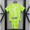 Barcelona FC 2024/25 Away Kids Apparel Replica Custom Jerseys Youth uniforms - Green