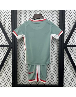 Atletico Madrid FC 2024/25 Home Kids Apparel Replica Custom Jerseys Youth uniforms - Light Green