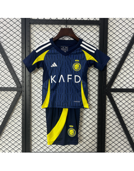 Riyadh Victory FC 2024/25 Away Kids Apparel Replica Custom Jerseys Youth uniforms - Blue