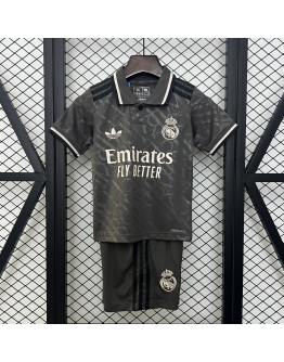 Real Madrid FC 2024/25 Away Kids Apparel Replica Custom Jerseys Youth uniforms - Grey