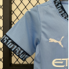 Manchester City FC 2024/25 Home Kids Apparel Replica Custom Jerseys Youth uniforms - Blue